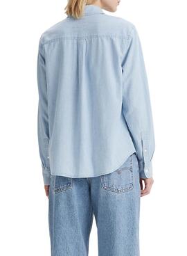 Chemise Levi's The Classic en denim clair pour femme