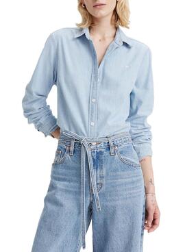 Chemise Levi's The Classic en denim clair pour femme