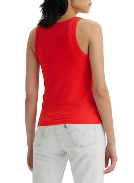 T-shirt Levis Débardeur femme rouge