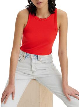 T-shirt Levis Débardeur femme rouge