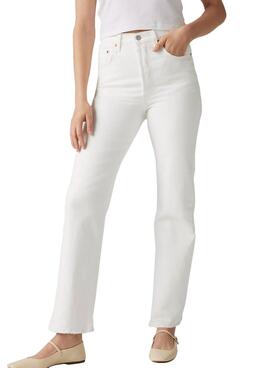 Jean Levis Ribcage blanc pour femme