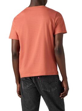 T-shirt basique Levi's orange pour homme