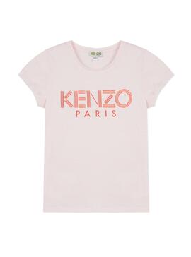 T-Shirt Kenzo Logo JG Rose Pour Fille