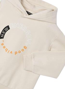 Sweatshirt  Mayoral Athetics beige pour garçon