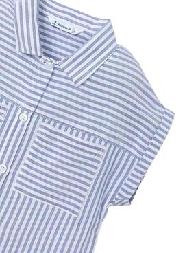  Lot de 2 chemises à rayures bleues Mayoral pour garçons