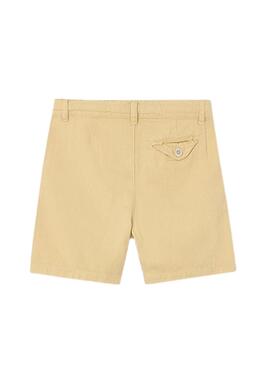 Bermuda Mayoral a en lin lavé jaune pour fille de la marque  .