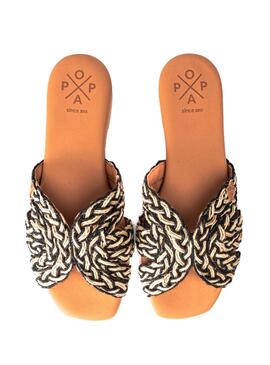 Sandales Popa Durban noires pour femme