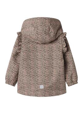 Veste Name It Mania léopard beige pour fille