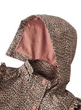 Veste Name It Mania léopard beige pour fille
