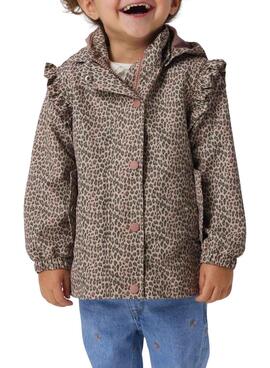 Veste Name It Mania léopard beige pour fille