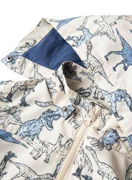 Veste Name It Max Li beige dino pour garçon