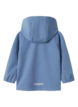 Coupe-vent Name It Alfa Softshell bleu pour enfant