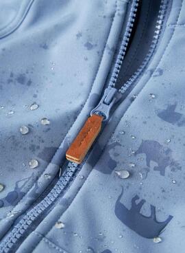 Coupe-vent Name It Alfa Softshell bleu pour enfant
