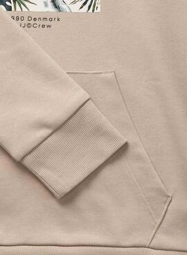 Sweatshirt Jack and Jones Hawaii Shape beige enfant