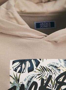 Sweatshirt Jack and Jones Hawaii Shape beige enfant