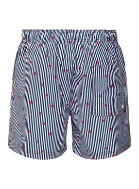 Maillot   Jack and Jones Maui Mini stripe bleu enfant