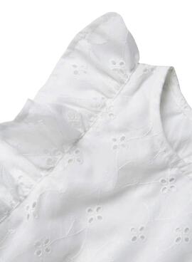 Robe Name It violette et blanche pour fille