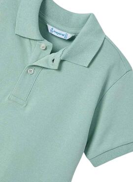 Polo Mayor granit basique vert pour enfant