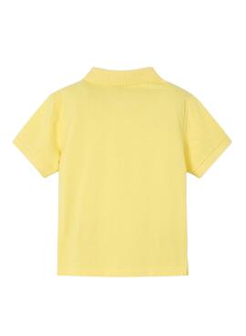  Polo Mayoral  en granito basique jaune pour enfant