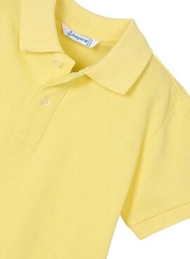  Polo Mayoral  en granito basique jaune pour enfant