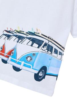 T-shirt Mayoral Surf blanc pour garçon