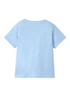 Ensemble de 2 T-shirts Mayoral Windsurf blancs et bleus pour garçon.