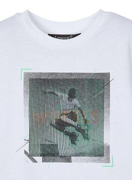 T-shirt Mayoral Lenticular blanc pour garçon