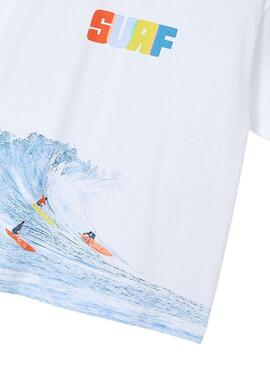 T-shirt Mayoral Wave blanc pour garçon
