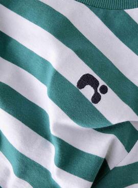 T-shirt Name It Fridy à rayures vertes pour fille