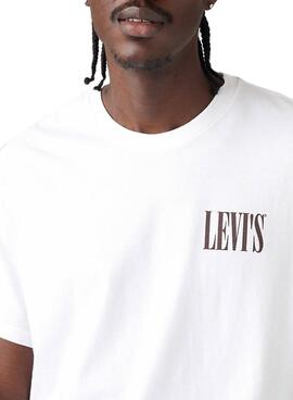 T-shirt Levi's Relaxed blanc pour homme