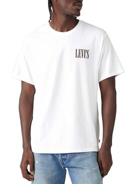 T-shirt Levi's Relaxed blanc pour homme