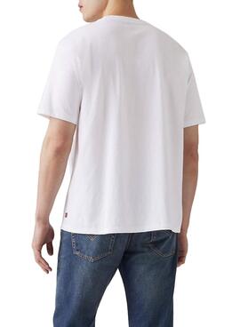 T-shirt Levis Red Tab blanc pour homme