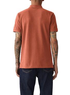 Polo basique Levis en terre cuite pour homme