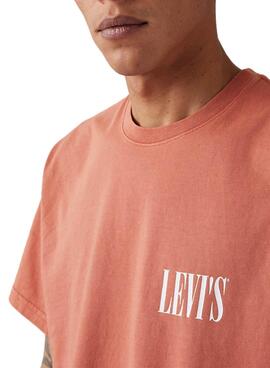 T-shirt Levi's Relaxed corail pour homme