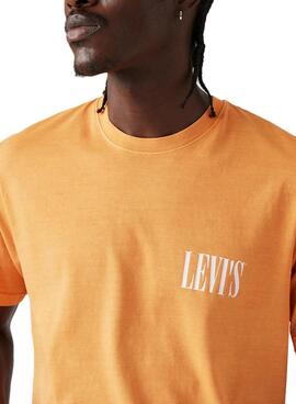 T-shirt Levis Relaxed orange pour homme