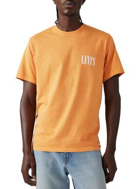 T-shirt Levis Relaxed orange pour homme