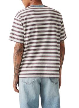 T-shirt rayée vintage Levi's pour homme