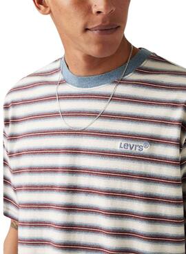 T-shirt rayée vintage Levi's pour homme