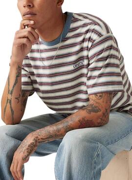 T-shirt rayée vintage Levi's pour homme