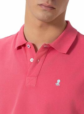Polo El Pulpo basic rose pour homme