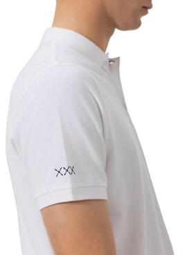 Polo El Pulpo basique blanc pour homme.