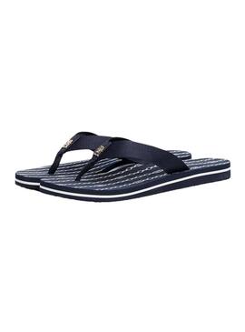 Sandales Tommy Hilfiger Chain bleu marine pour femme