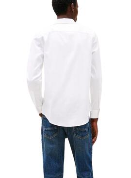 Chemise Tommy Hilfiger Flex Dobby blanc pour homme