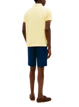 Polo Tommy Hilfiger 1985 jaune pour homme.
