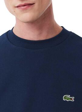 Sweatshirt Lacoste bleu marine avec logo pour homme