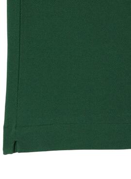 Polo Lacoste Col Bord vert pour homme