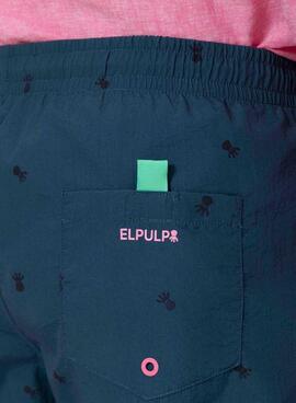 Maillot de bain El Pulpo bleu marine pour homme