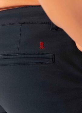 Les Bermudes El Pulpo chinois bleu marine pour homme