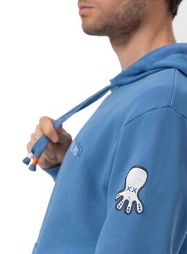 Sweat El Pulpo Logo bleu pour homme