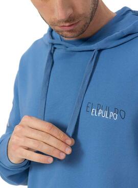 Sweat El Pulpo Logo bleu pour homme